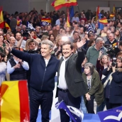 Alfonso Fernández Mañueco y Alberto Núñez Feijóo en el cierre de campaña en Castilla y León. / Cedida PP Alfonso Fernández Mañueco y Alberto Núñez Feijóo en el cierre de campaña en Castilla y León. / Cedida PP