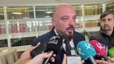 El presidente de la Asamblea de Extremadura, Manuel Naharro, este martes en Badajoz. / LP 