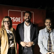 Blanca Martín, Álvaro Sánchez Cotrina y Manuel González Andrade, este lunes. / LP Blanca Martín, Álvaro Sánchez Cotrina y Manuel González Andrade, este lunes. / LP