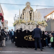 Imagen de archivo de María Santísima de las Lágrimas en la Semana Santa de Mérida. / LP