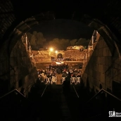  Imagen de archivo del Vía Crucis en el Anfiteatro Romano de Mérida. / LP