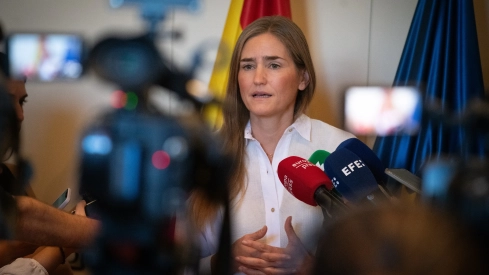 La vicepresidenta del Gobierno y ministra para la Transición Ecológica y el Reto Demográfico, Sara Aagesen. / EP