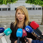 La portavoz del Grupo Socialista en la Asamblea de Extremadura, Piedad Álvarez. / LP