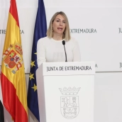La presidenta de la Junta de Extremadura, María Guardiola. / LP La presidenta de la Junta de Extremadura, María Guardiola. / LP