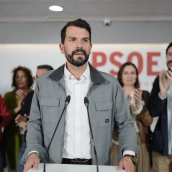 El nuevo secretario general del PSOE de Extremadura, Álvaro Sánchez Cotrina. / LP