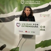 La portavoz de Unidas por Extremadura, Irene de Miguel. /LP