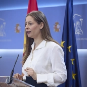 La portavoz del Grupo Popular en el Congreso de los Diputados, Ester Muñoz. / EP