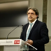 El presidente del Grupo Parlamentario Socialista, José María Vergeles. / EP