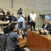 Atención mediática regional y nacional esta mañana en la Asamblea de Extremadura. / ASAMBLEAEX Atención mediática regional y nacional esta mañana en la Asamblea de Extremadura. / ASAMBLEAEX
