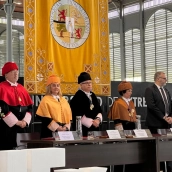 El rector de la Universidad de Extremadura, Pedro Fernández Salguero, preside un acto académico en el campus de Badajoz. / LP El rector de la Universidad de Extremadura, Pedro Fernández Salguero, preside un acto académico en el campus de Badajoz. / LP