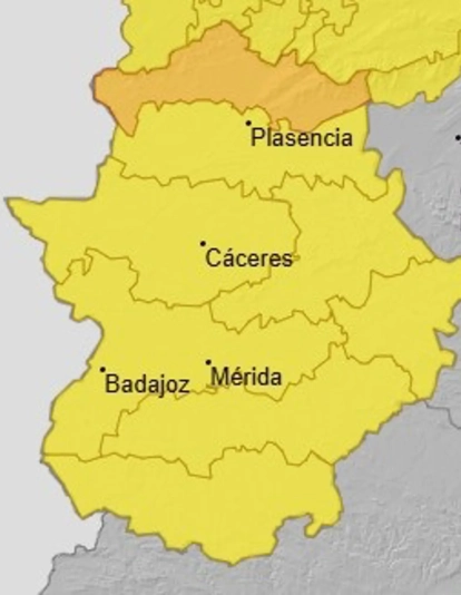 Previsión meteorológica según la AEMET. / LP
