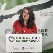 irene de Miguel, líder de Unidas por Extremadura. / LP