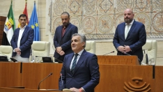José Manuel García Ballesteros ha jurado su cargo, ocupando el escaño que dejó Elena Manzano al ser nombrada Consejera de Hacienda y Administración Pública. / CEDIDA
