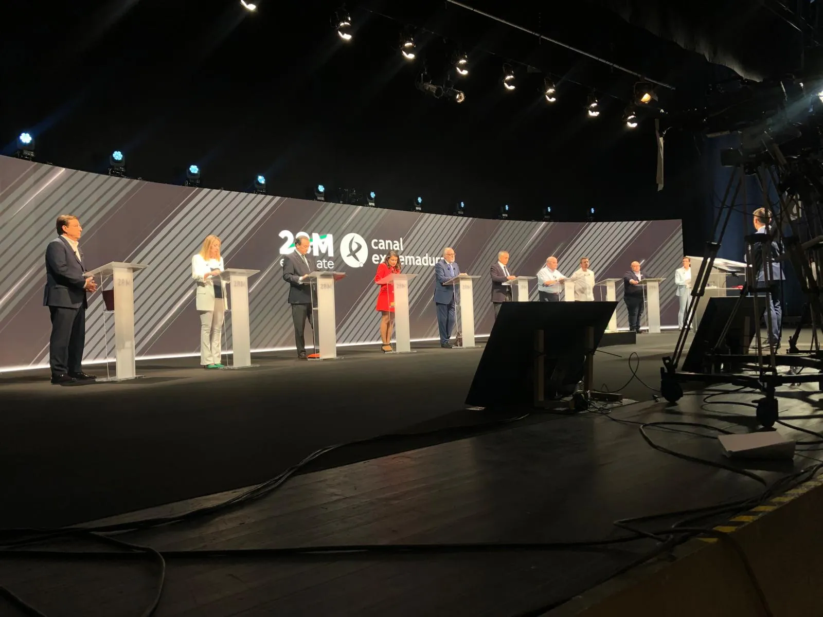 Debate televisivo electoral en 2023 en Canal Extremadura Televisión. / LP