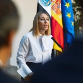 La presidenta de la Junta de Extremadura, María Guardiola. / EP La presidenta de la Junta de Extremadura, María Guardiola. / EP